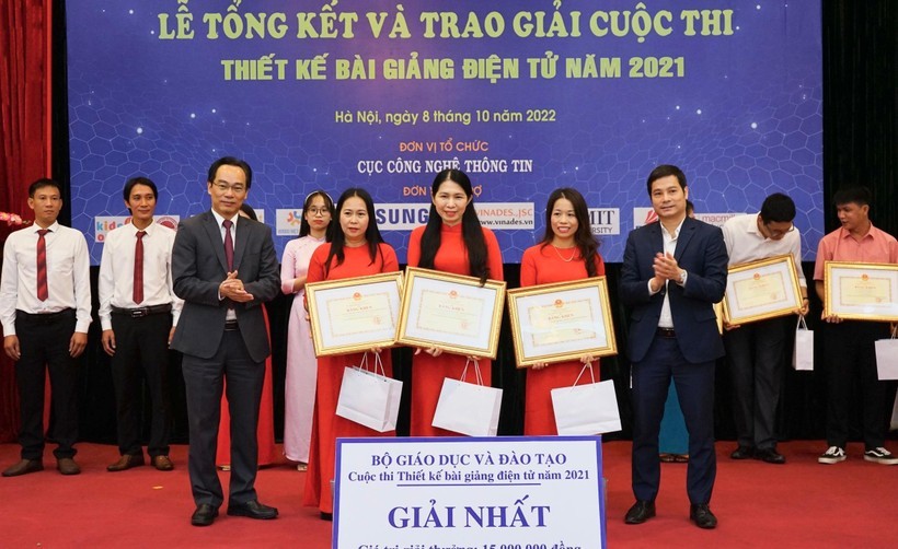 Bộ GD&ĐT trao thưởng cho 213 bài giảng điện tử