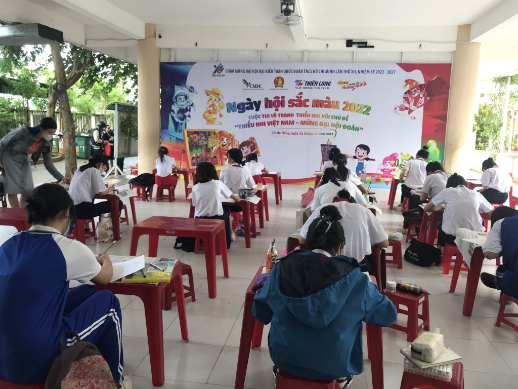 Hội thi thu hút hơn 1.000 thiếu nhi từ các liên đội trường Tiểu học và Trung học cơ sở trên địa bàn TP Đà Nẵng (Ảnh Đ.Minh)