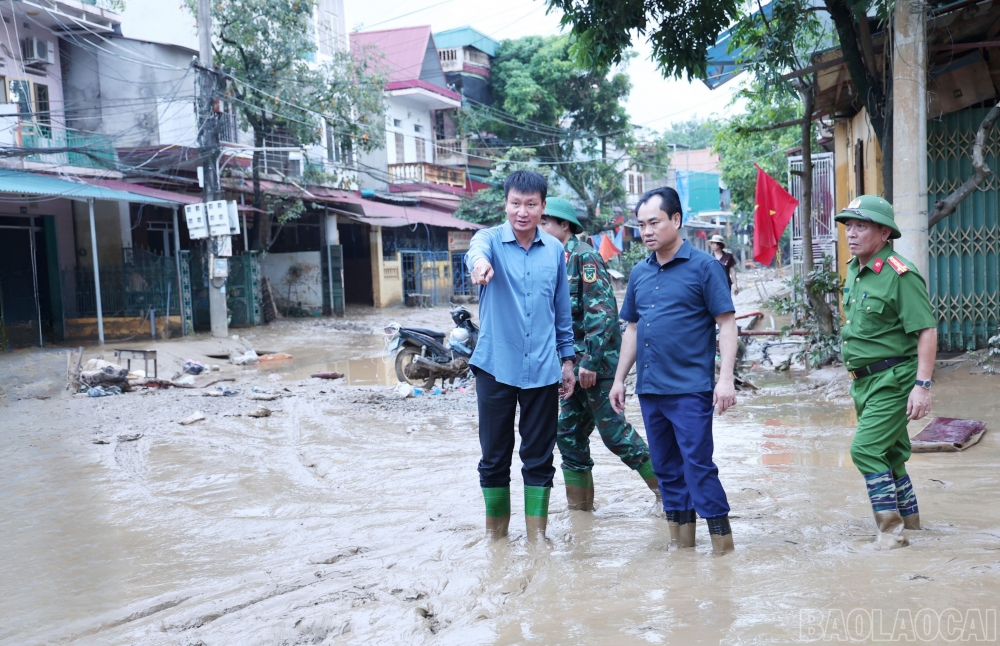 Lào Cai tập trung mọi lực lượng khắc phục hậu quả thiên tai