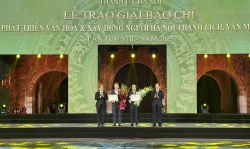 le trao giai bao chi ve phat trien van hoa va xay dung nguoi ha noi thanh lich van minh lan thu viii