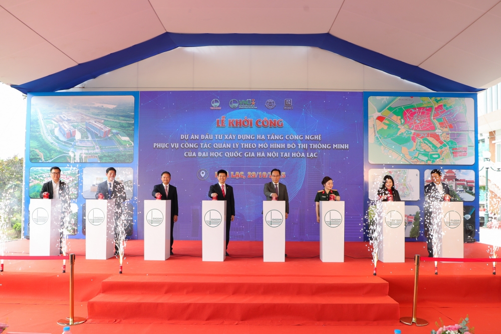 Khởi công Dự án hạ tầng công nghệ đô thị thông minh tại Hòa Lạc