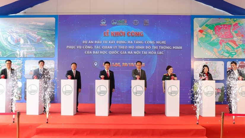 Khởi công Dự án hạ tầng công nghệ đô thị thông minh tại Hòa Lạc