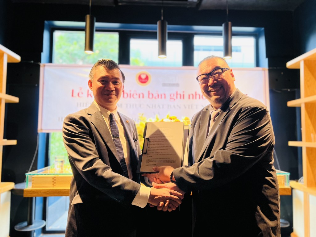 Sự kiện ký kết thỏa thuận hợp tác giữa Hiệp hội ẩm thực Nhật Bản - Việt Nam và Hiệp hội doanh nghiệp Việt Nam tại Nhật Bản được kỳ vọng sẽ mang đến những thành công vượt bậc, góp phần thúc đẩy mối quan hệ Việt Nam-Nhật Bản ngày càng phát triển.