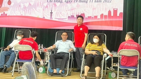 Huyện Mê Linh tổ chức hiến máu tình nguyện năm 2022