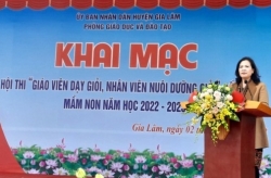 huyen gia lam khai mac hoi thi giao vien day gioi nhan vien nuoi duong gioi nam hoc 2022 2023