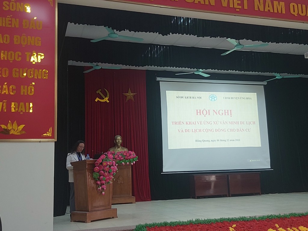Huyện Ứng Hòa (Hà Nội): Nâng cao kỹ năng ứng xử văn minh du lịch cho cộng đồng
