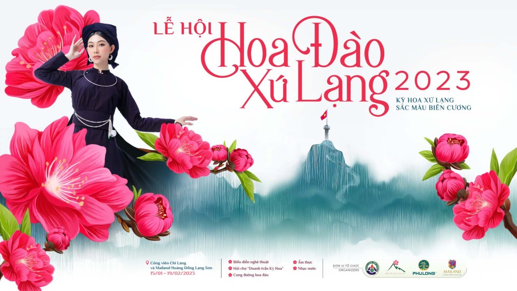 Lễ hội Hoa Đào được diễn ra tại công viên Chi Lăng và khu đô thị Mailand Hoàng Đồng - TP Lạng Sơn