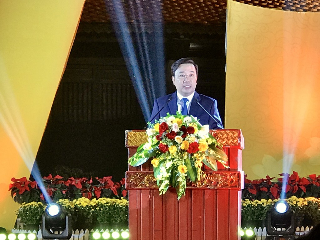 Đồng chí Chử Xuân Dũng - Phó Chủ tịch UBND thành phố Hà Nộiphát biểu tại buổi lễ