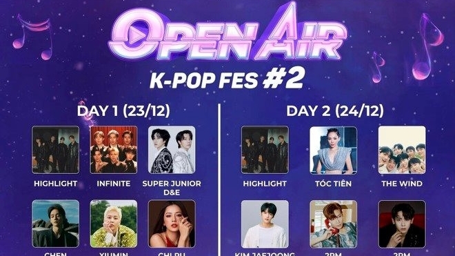 Dừng tổ chức Đại nhạc hội “K-POP Festival OPEN AIR #2”