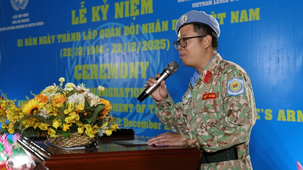 Nhiều hoạt động kỷ niệm 81 năm Ngày thành lập Quân đội Nhân dân Việt Nam tại Nam Sudan