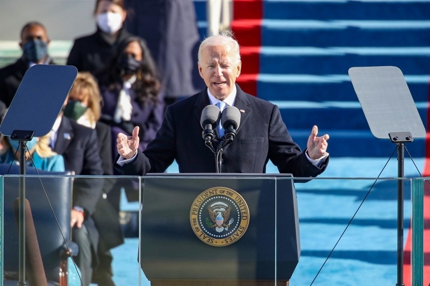 Những hình ảnh đáng nhớ tại lễ tuyên thệ của ông Joe Biden