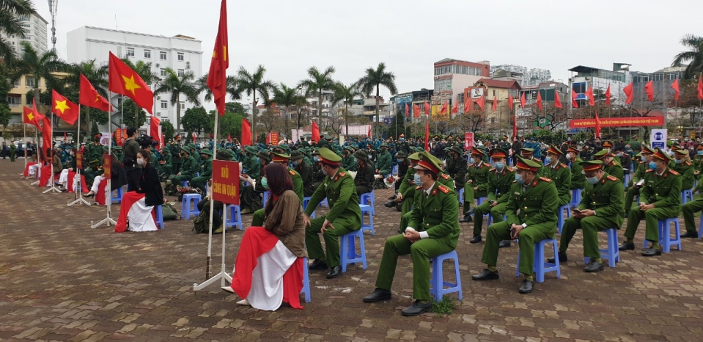 Quận Ba Đình tổ chức Lễ giao nhận quân năm 2021