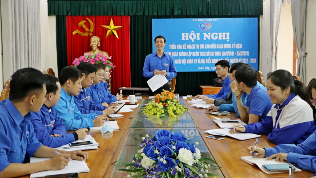 hội nghị triển khai kế hoạch đợt thi đua cao điểm chào mừng 90 năm ngày thành lập Đoàn TNCS Hồ Chí Minh