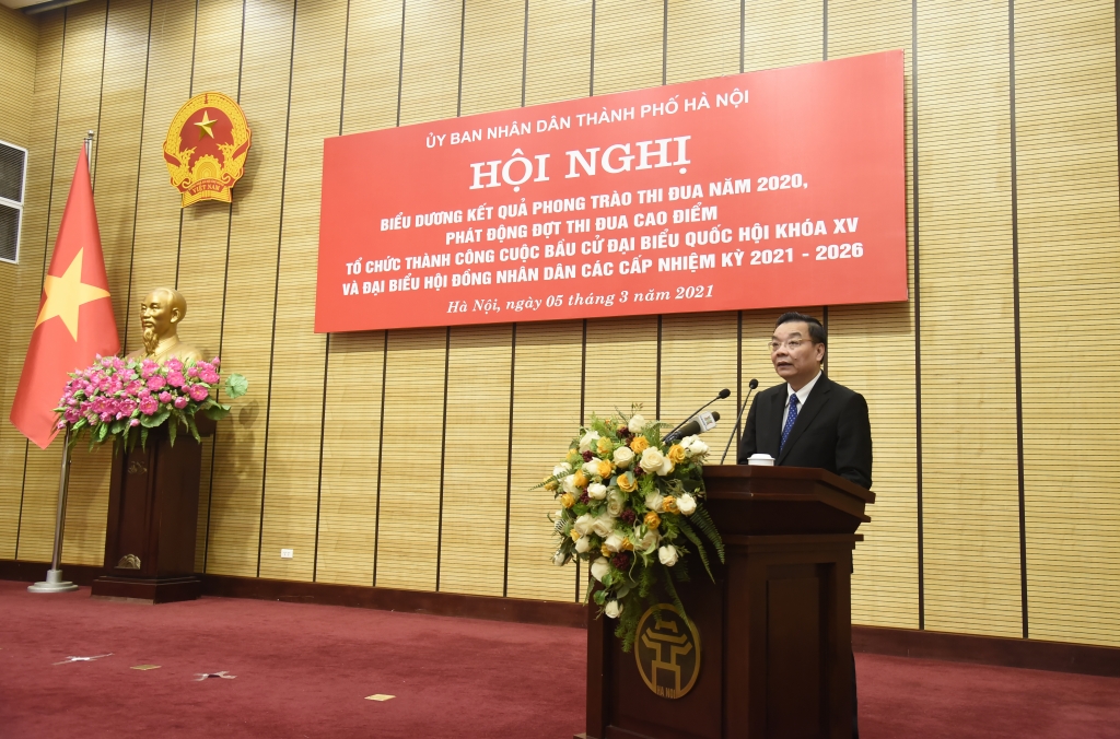 Chủ tịch UBND TP Hà Nội Chu Ngọc Anh phát động đợt thi đua cao điểm