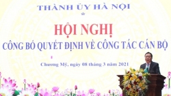 ha noi cong bo cac quyet dinh ve cong tac can bo tai huyen chuong my va so noi vu