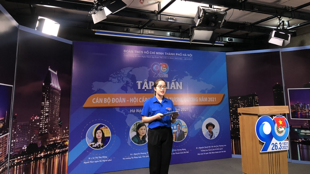 Chương trình tập huấn trực tuyến cán bộ đoàn - hội cấp huyện và tương đương năm 2021