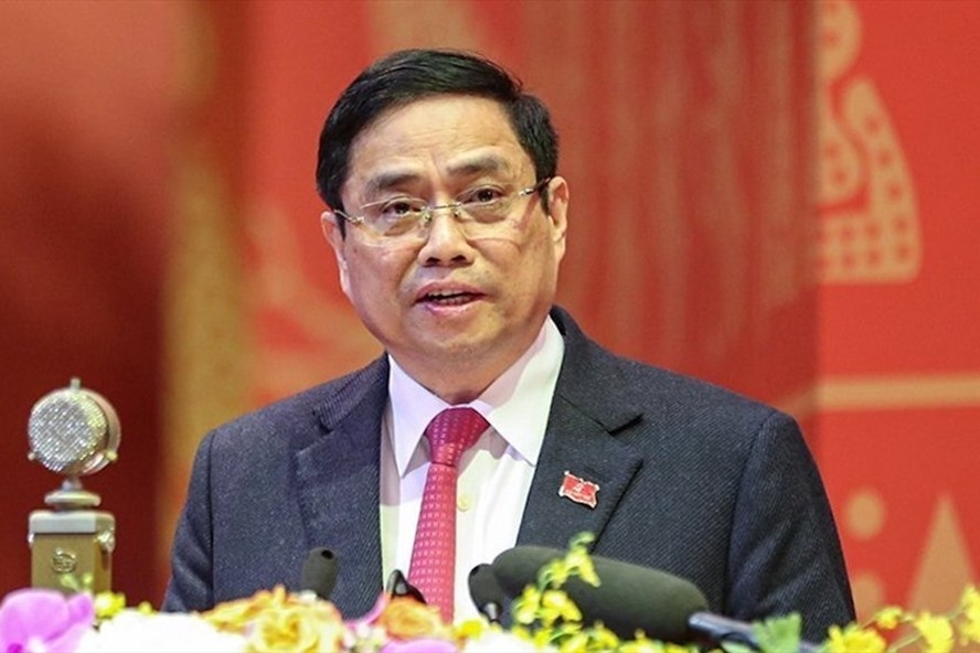 Trưởng Ban Tổ chức Trung ương Phạm Minh Chính được giới thiệu ứng cử đại biểu Quốc hội Khoá XV khối Chính phủ. Ảnh: Hoàng Phong