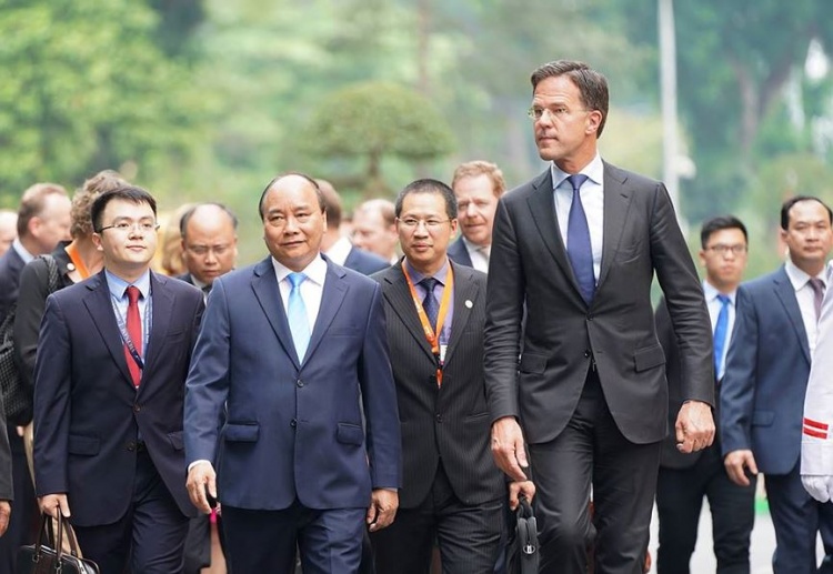 Toàn cảnh lễ đón Thủ tướng Hà Lan Mar Rutte thăm Việt Nam