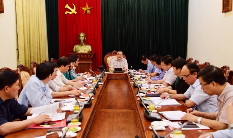 Ban Chỉ đạo Chương trình 01 của Thành ủy giao ban công tác Quý I