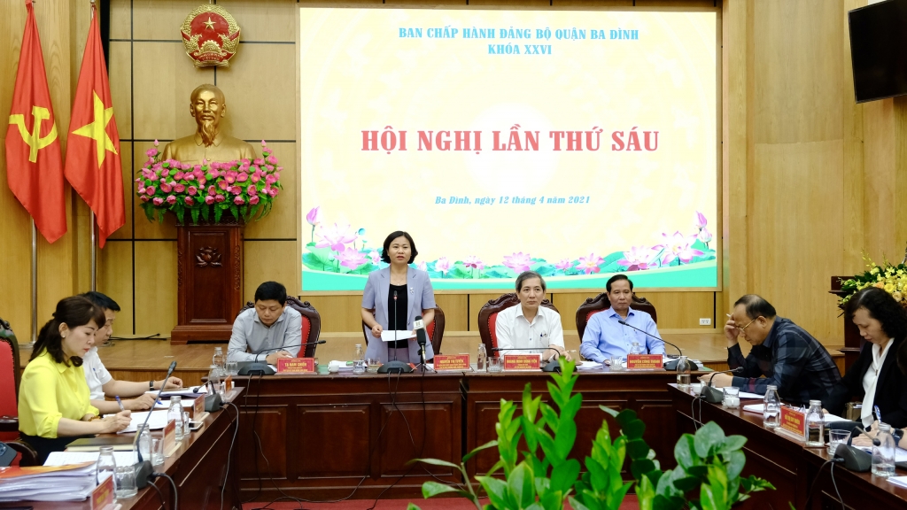 Phó Bí thư Thường trực Thành ủy Nguyễn Thị Tuyến phát biểu chỉ đạo tại hội nghị