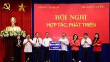 tp ha noi day manh ket noi mo rong hop tac tren nhieu linh luc