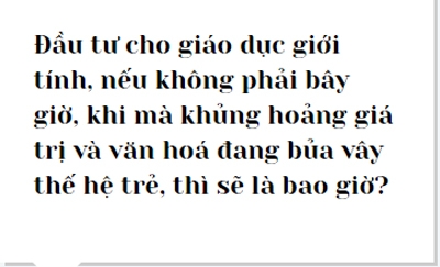 khi nguoi lon van con coi giao duc gioi tinh la do ban xau xa