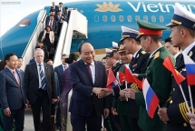 Thủ tướng Nguyễn Xuân Phúc bắt đầu thăm chính thức Nga