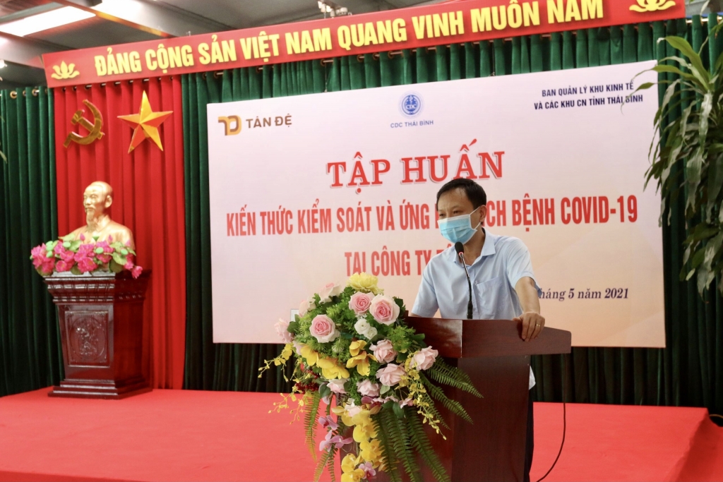 đồng chí: Phạm Tùng Lâm – Trưởng ban quản lý các khu kinh tế, khu công nghiệp tỉnh Thái Bình.