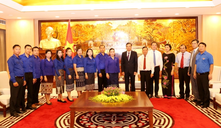 doan dai bieu thanh doan vieng chan lao chao xa giao lanh dao thanh uy ha noi