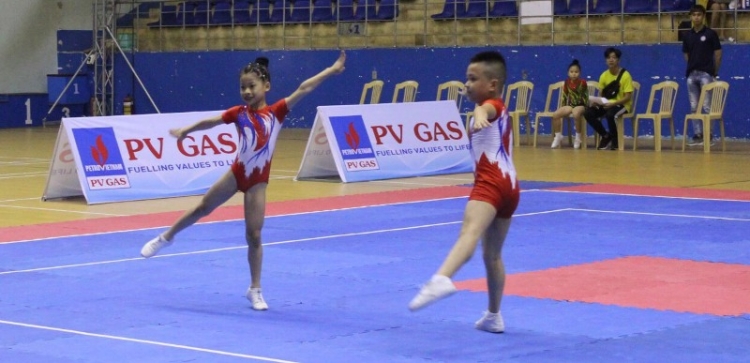 Đoàn Hà Nội đứng thứ hai tại giải Vô địch Trẻ quốc gia Thể dục Aerobic năm 2019 doan ha noi dung thu hai tai giai vo dich tre quoc gia the duc aerobic nam 2019