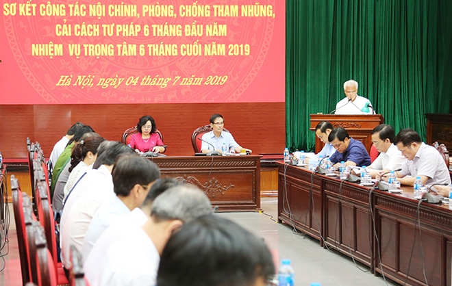 ha noi thanh lap 3 doan kiem tra ve phong chong tham nhung