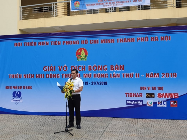 khai mac giai vo dich bong ban thieu nien nhi dong thu do mo rong nam 2019