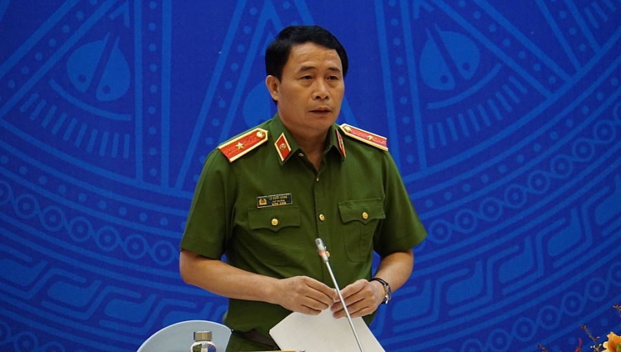 Thiếu tướng Lê Quốc Hùng, Thứ trưởng Bộ Công an trả lời câu hỏi của phóng viên