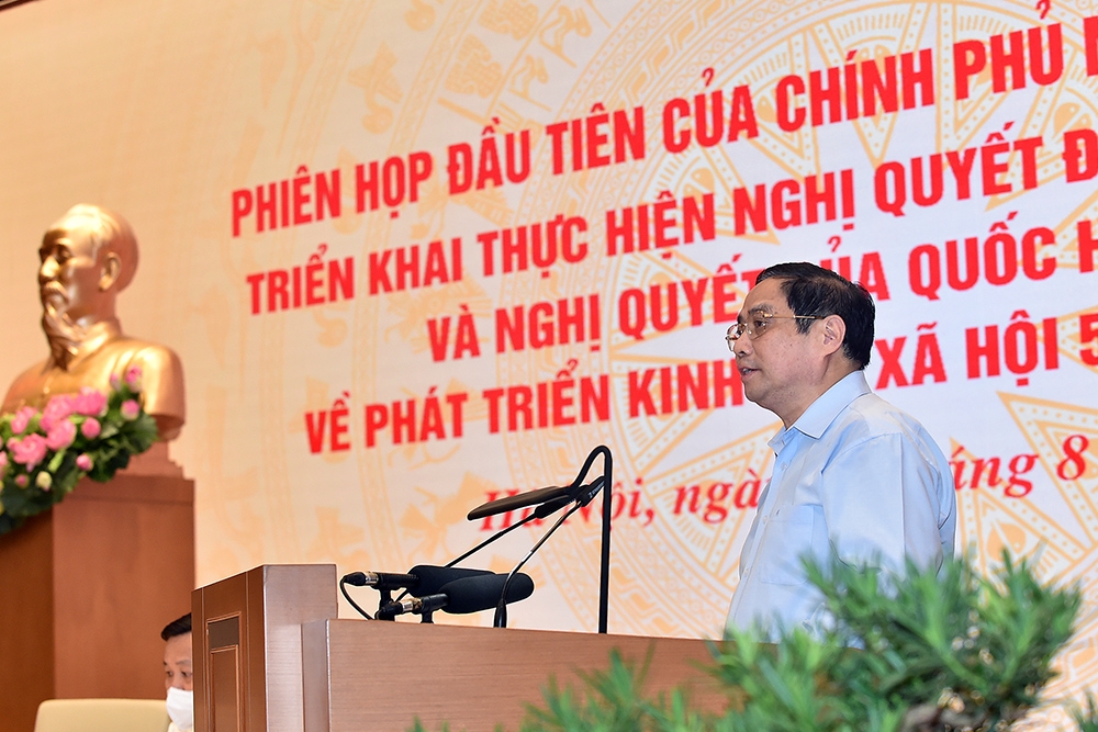 Thủ tướng Phạm Minh Chính phát biểu tại phiên họp (