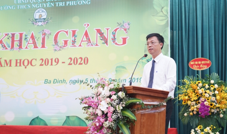 truong thcs nguyen tri phuong tung bung le khai giang xanh 2019 2020