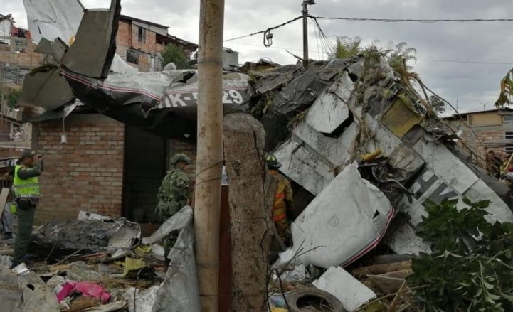 Rơi máy bay tại Colombia, ít nhất 7 người thiệt mạng