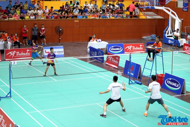 khai mac giai cau long hs sv tp ha noi 2019