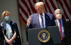 bau cu my 2020 muc do tin nhiem voi tong thong trump van o muc thap