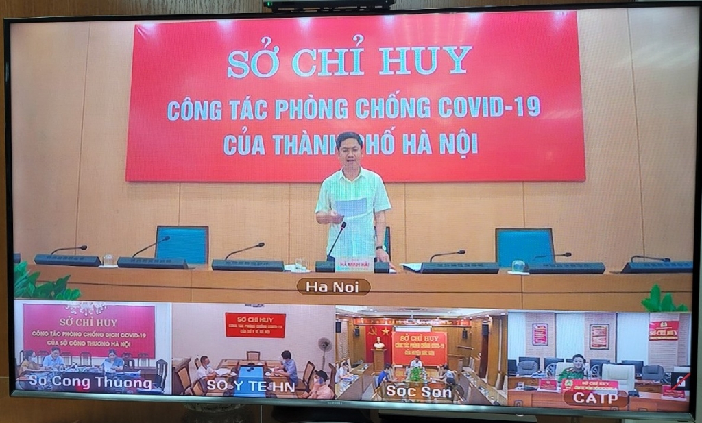 Phó Chủ tịch UBND TP Hà Nội Hà Minh Hải phát biểu tại buổi giao ban