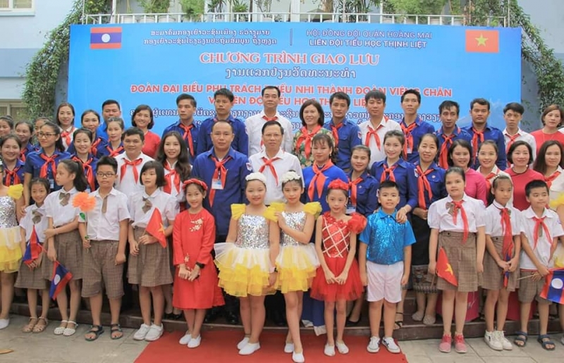 phu trach thieu nhi thanh doan vieng chan giao luu cung lien doi tieu hoc thinh liet