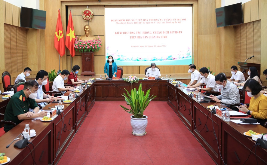 Phó Bí thư Thường trực Thành ủy Nguyễn Thị Tuyến kết luận buổi làm việc