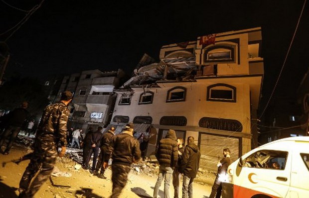 israel tan cong nha rieng cua chi huy nhom hoi giao jihad o dai gaza