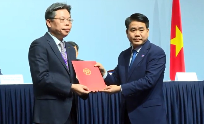 Hà Nội ký nhiều bản ghi nhớ hợp tác với nhà đầu tư Hàn Quốc ha noi ky nhieu ban ghi nho hop tac voi nha dau tu han quoc
