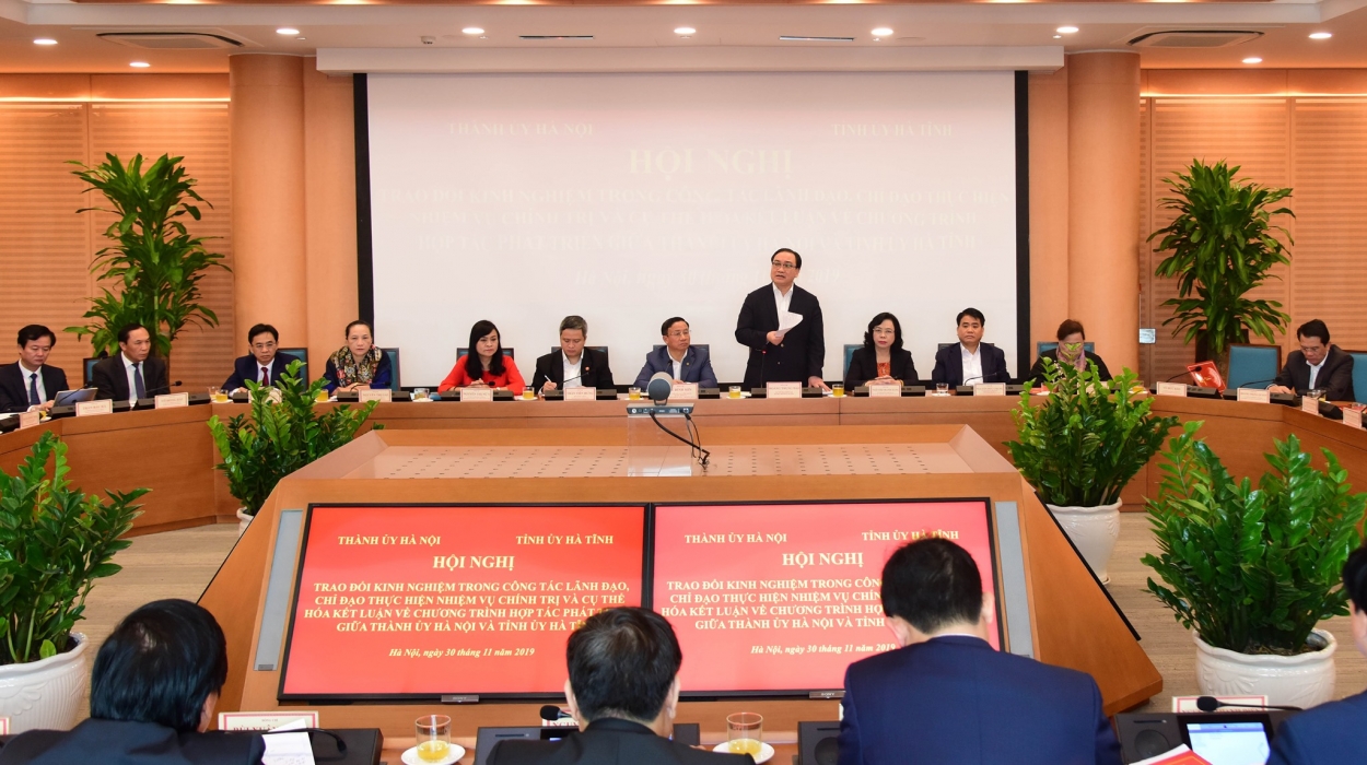 Hà Nội – Hà Tĩnh trao đổi kinh nghiệm quản lý và đẩy mạnh hợp tác, phát triển ha noi ha tinh trao doi kinh nghiem quan ly va day manh hop tac phat trien