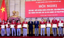 gap mat bieu duong cac hlv vdv ha noi dat thanh tich xuat sac sau sea games 30