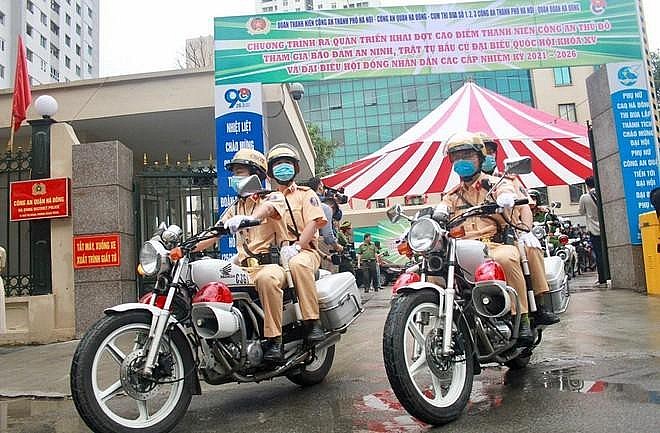 Toàn lực lượng Công an Thủ đô sẵn sàng, quyết tâm cao nhất bảo đảm tuyệt đối an toàn công tác bầu cử