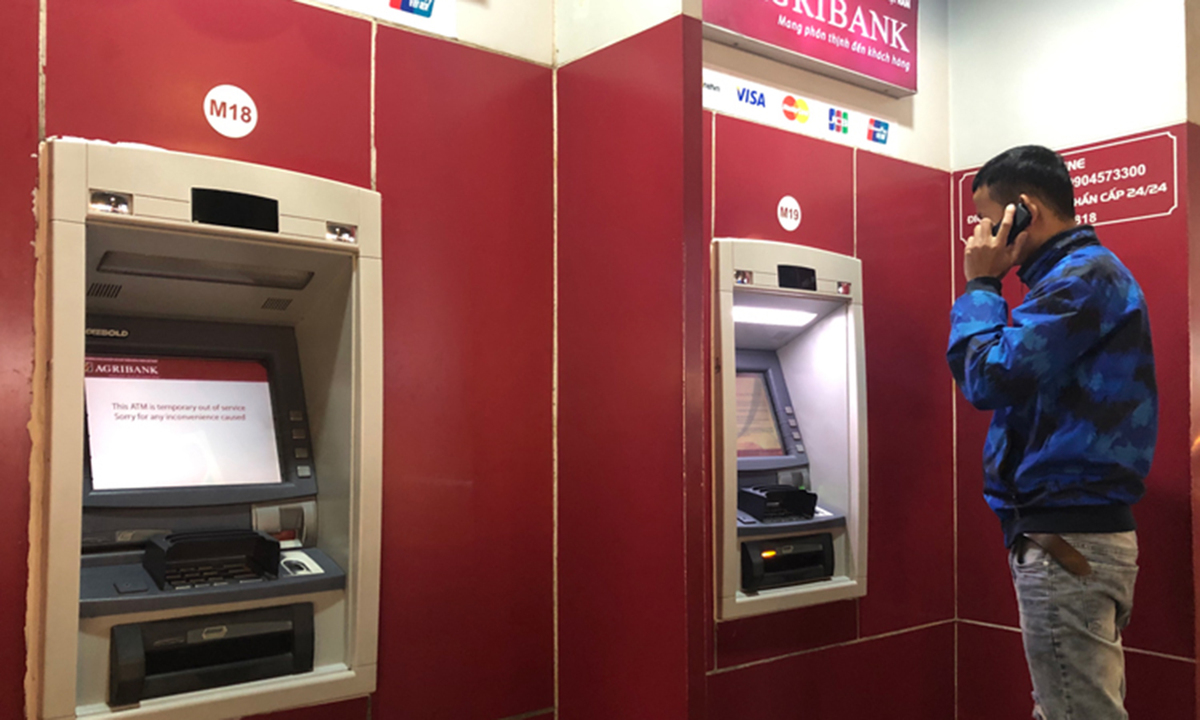 Nhiều ATM không rút được tiền