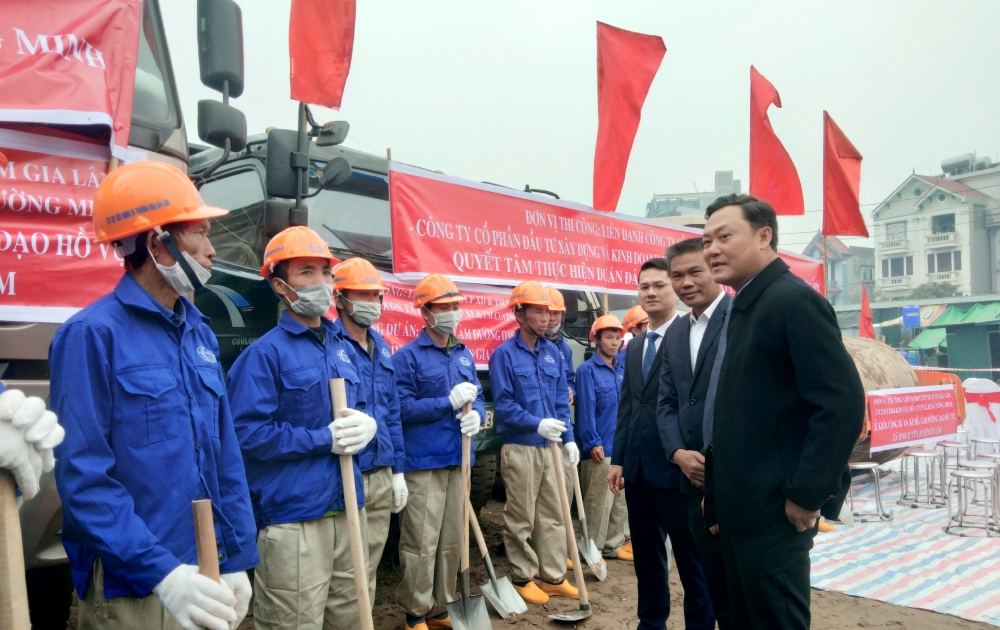 Huyện Gia Lâm: Khởi công dự án kè hồ, làm đường dạo hồ Vực Huyện Gia Lâm: Khởi công dự án kè hồ, làm đường dạo hồ Vực