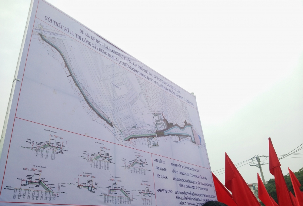 Huyện Gia Lâm: Khởi công dự án kè hồ, làm đường dạo hồ Vực Huyện Gia Lâm: Khởi công dự án kè hồ, làm đường dạo hồ Vực