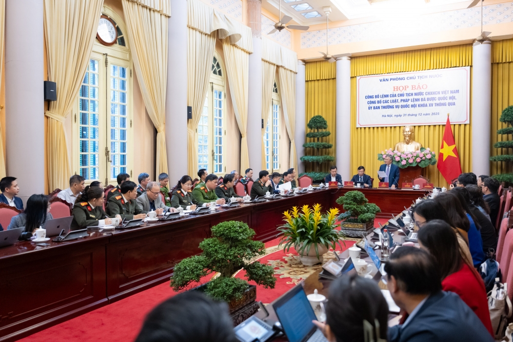 Công bố lệnh của Chủ tịch nước về 14 luật, 1 pháp lệnh